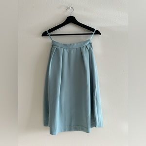 Uniqlo - High Waist Crepe Tucked Skirt with Pockets in Blue XS